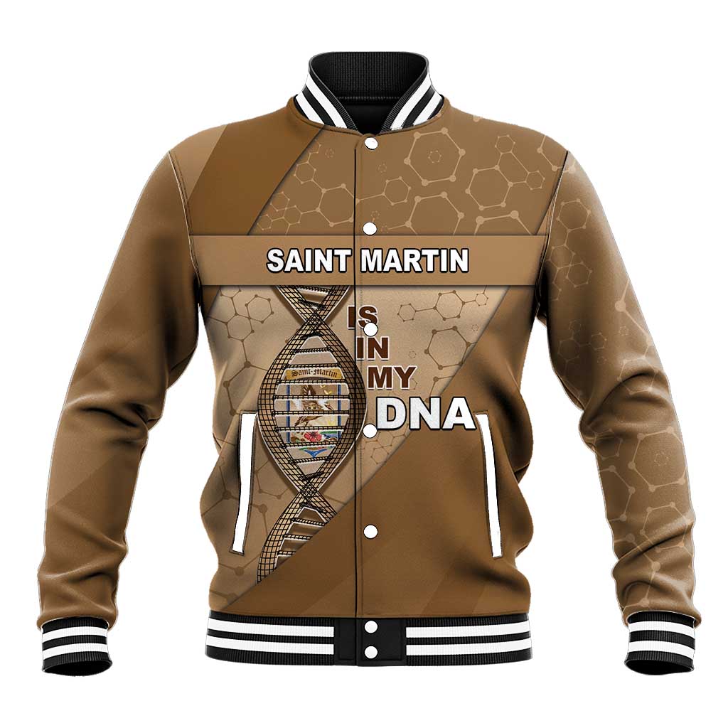 Saint Martin Is In My DNA Baseball Jacket - Wonder Print Shop