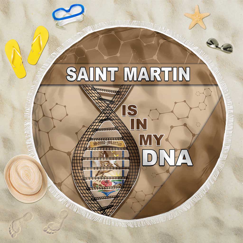 Saint Martin Is In My DNA Beach Blanket - Wonder Print Shop