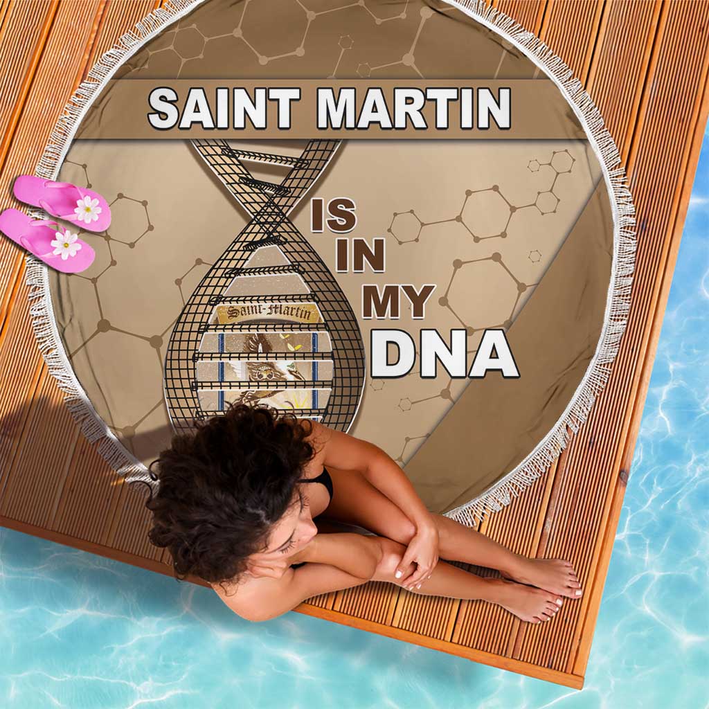 Saint Martin Is In My DNA Beach Blanket - Wonder Print Shop