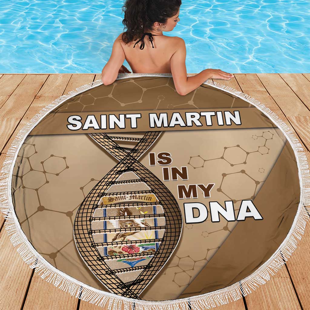 Saint Martin Is In My DNA Beach Blanket - Wonder Print Shop