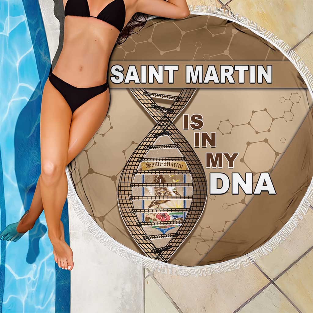 Saint Martin Is In My DNA Beach Blanket - Wonder Print Shop