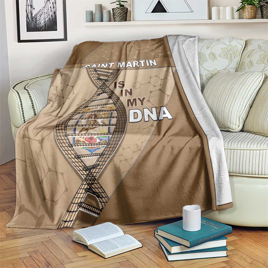 Saint Martin Is In My DNA Blanket - Wonder Print Shop