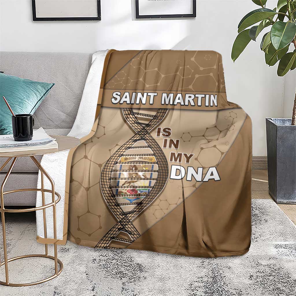 Saint Martin Is In My DNA Blanket - Wonder Print Shop
