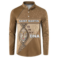 Saint Martin Is In My DNA Button Sweatshirt - Wonder Print Shop
