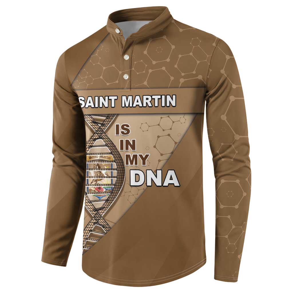 Saint Martin Is In My DNA Button Sweatshirt - Wonder Print Shop