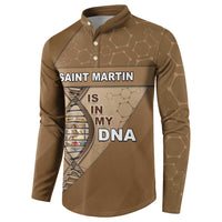 Saint Martin Is In My DNA Button Sweatshirt - Wonder Print Shop