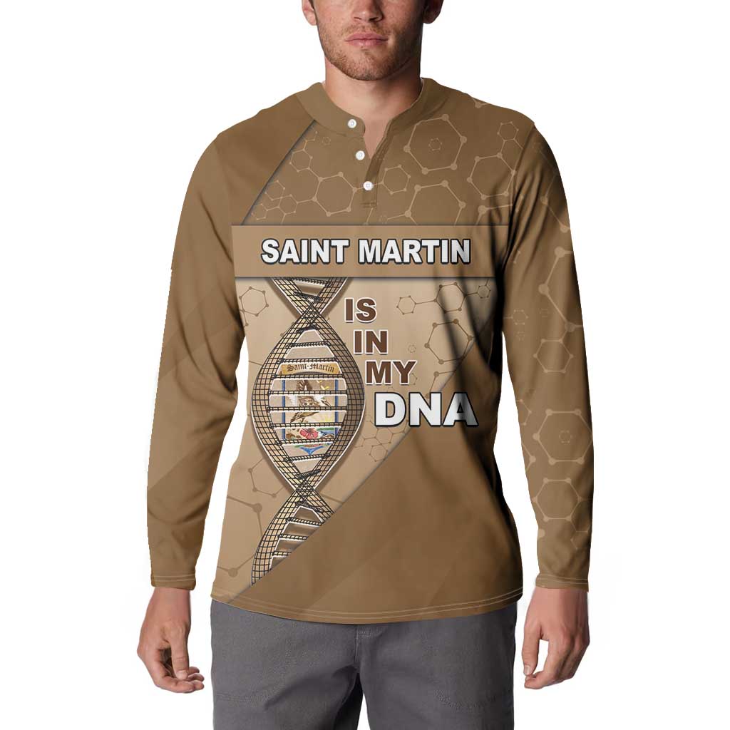 Saint Martin Is In My DNA Button Sweatshirt - Wonder Print Shop