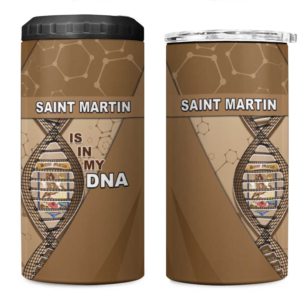 Saint Martin Is In My DNA 4 in 1 Can Cooler Tumbler - Wonder Print Shop