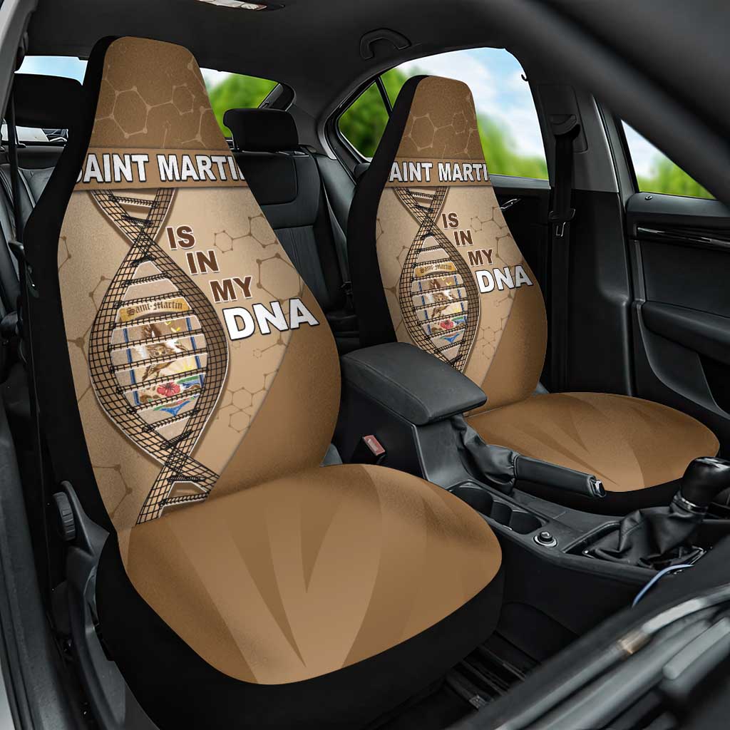 Saint Martin Is In My DNA Car Seat Cover - Wonder Print Shop