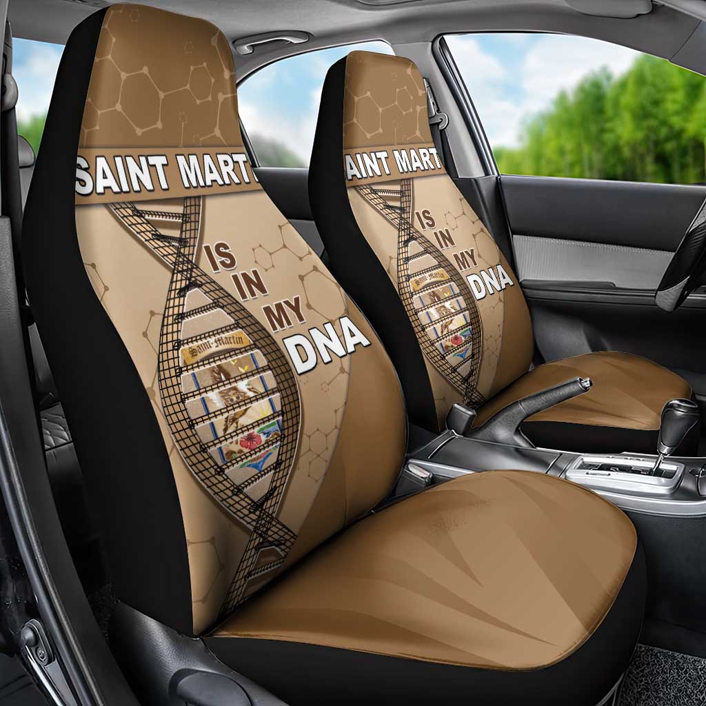 Saint Martin Is In My DNA Car Seat Cover - Wonder Print Shop