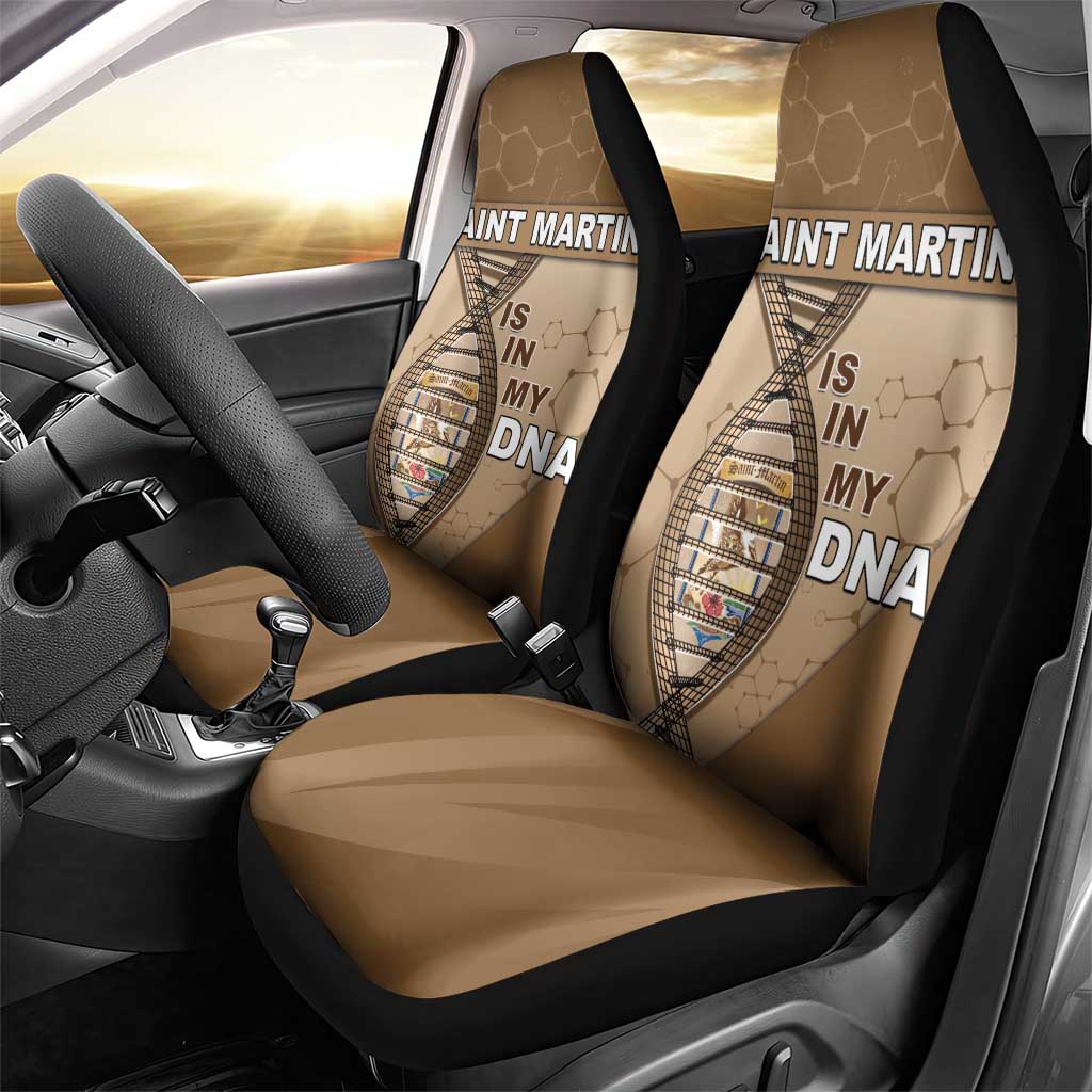 Saint Martin Is In My DNA Car Seat Cover - Wonder Print Shop