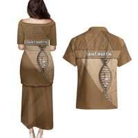 Saint Martin Is In My DNA Couples Matching Puletasi and Hawaiian Shirt - Wonder Print Shop