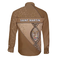 Saint Martin Is In My DNA Family Matching Off Shoulder Maxi Dress and Hawaiian Shirt - Wonder Print Shop