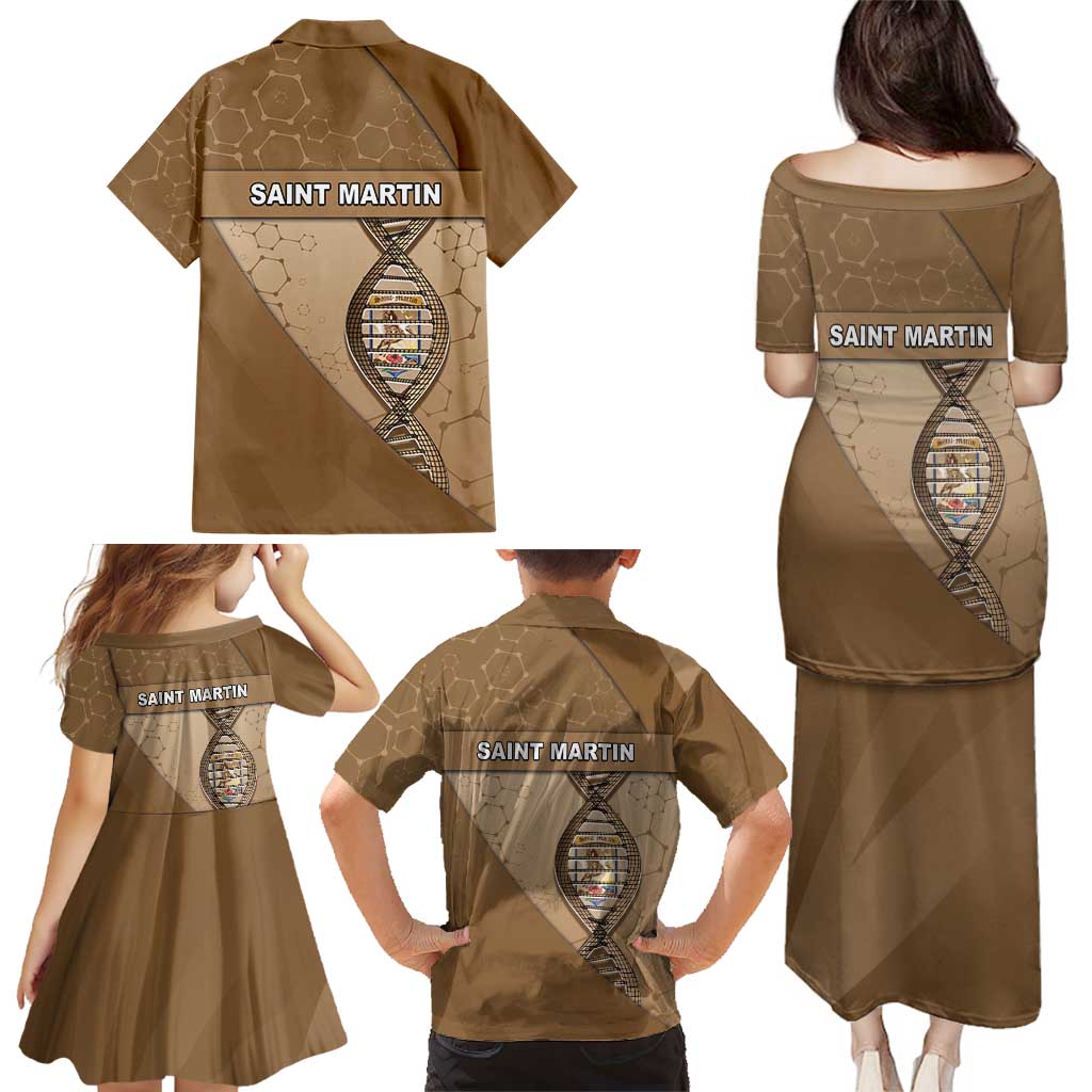Saint Martin Is In My DNA Family Matching Puletasi and Hawaiian Shirt - Wonder Print Shop