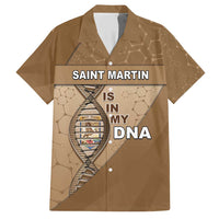 Saint Martin Is In My DNA Family Matching Short Sleeve Bodycon Dress and Hawaiian Shirt - Wonder Print Shop