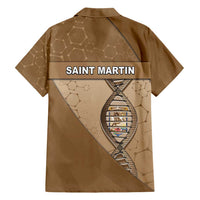 Saint Martin Is In My DNA Family Matching Short Sleeve Bodycon Dress and Hawaiian Shirt - Wonder Print Shop