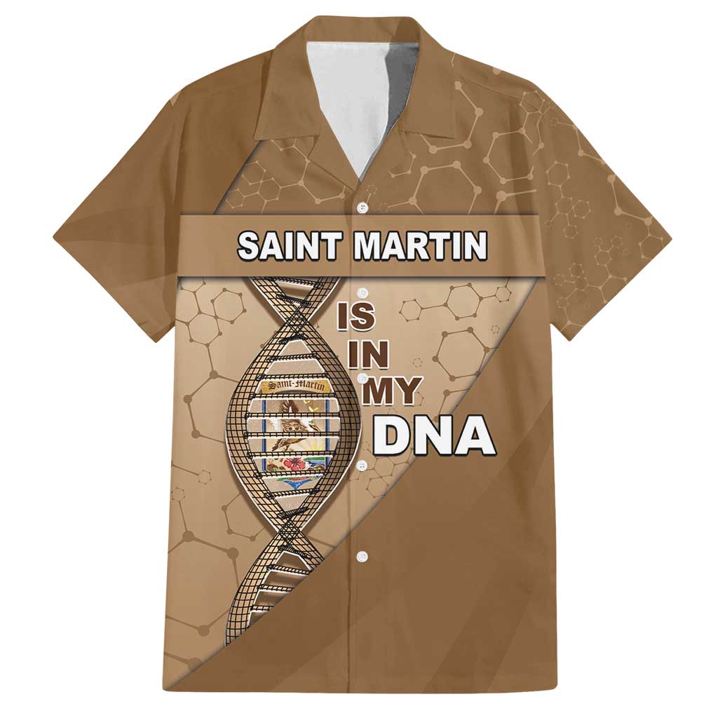Saint Martin Is In My DNA Family Matching Tank Maxi Dress and Hawaiian Shirt - Wonder Print Shop