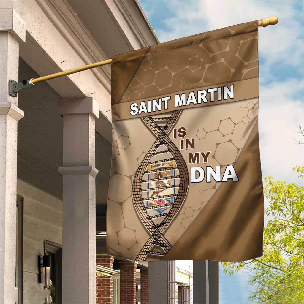 Saint Martin Is In My DNA Garden Flag - Wonder Print Shop