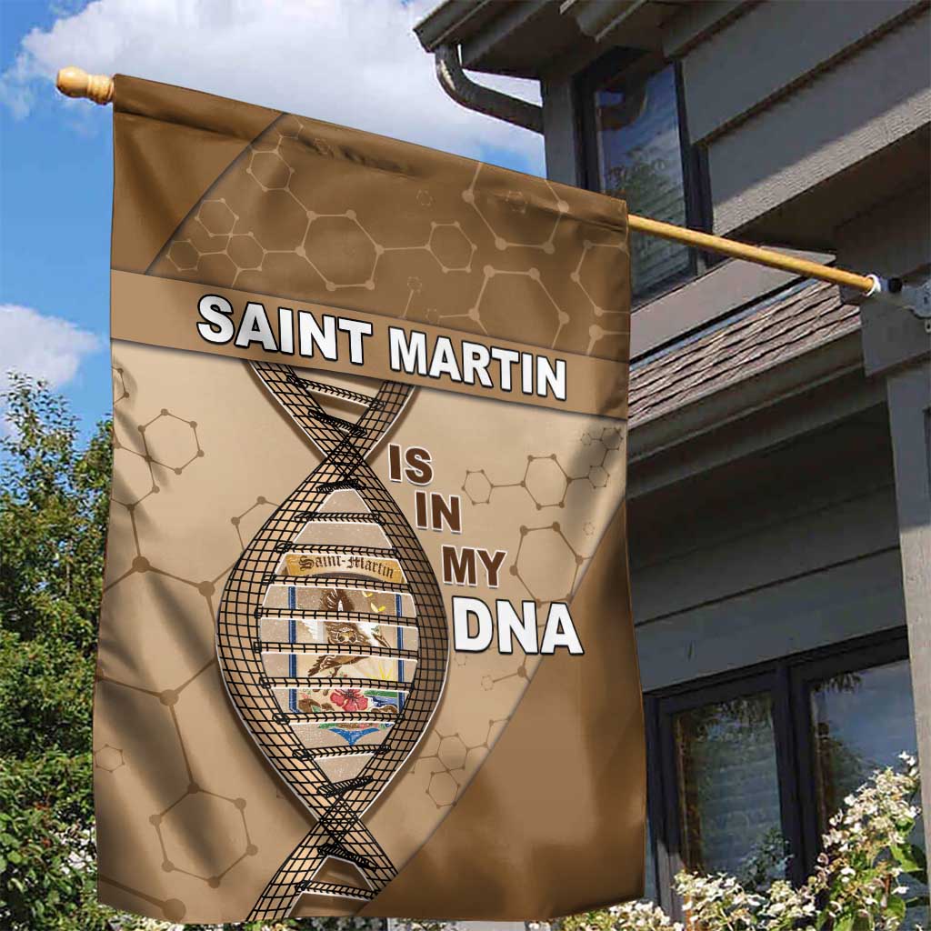 Saint Martin Is In My DNA Garden Flag - Wonder Print Shop