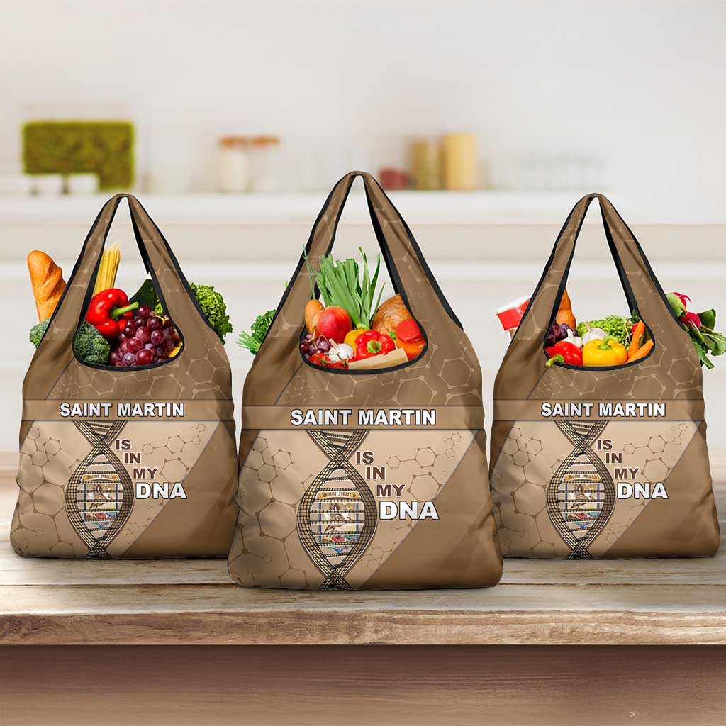 Saint Martin Is In My DNA Grocery Bag - Wonder Print Shop
