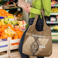 Saint Martin Is In My DNA Grocery Bag - Wonder Print Shop