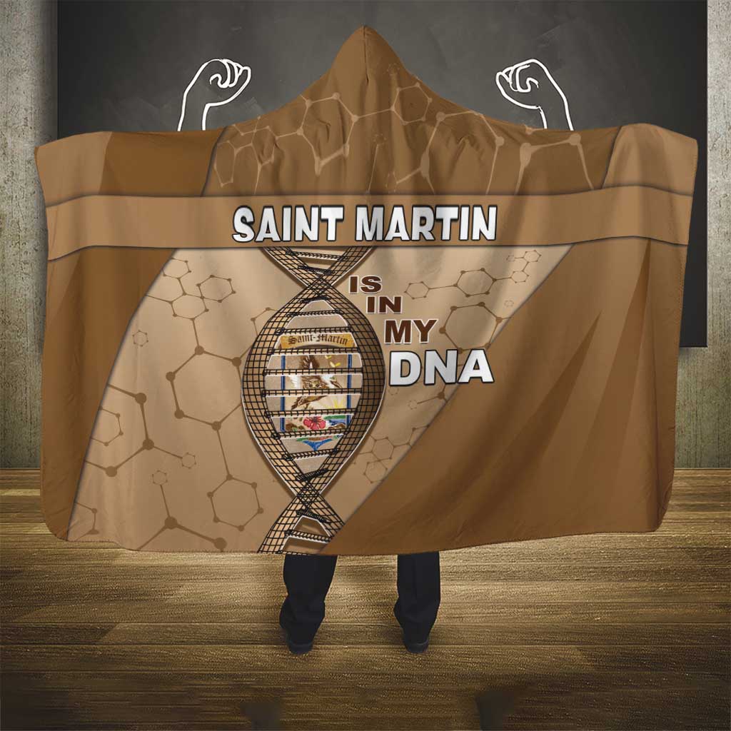 Saint Martin Is In My DNA Hooded Blanket - Wonder Print Shop