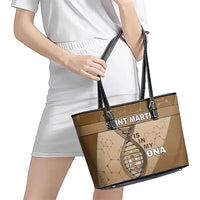 Saint Martin Is In My DNA Leather Tote Bag - Wonder Print Shop