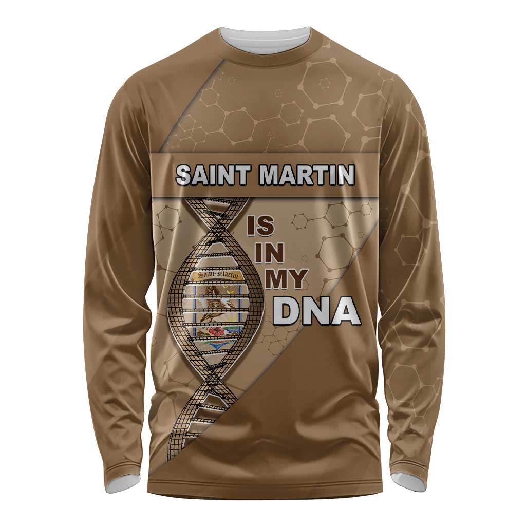 Saint Martin Is In My DNA Long Sleeve Shirt - Wonder Print Shop