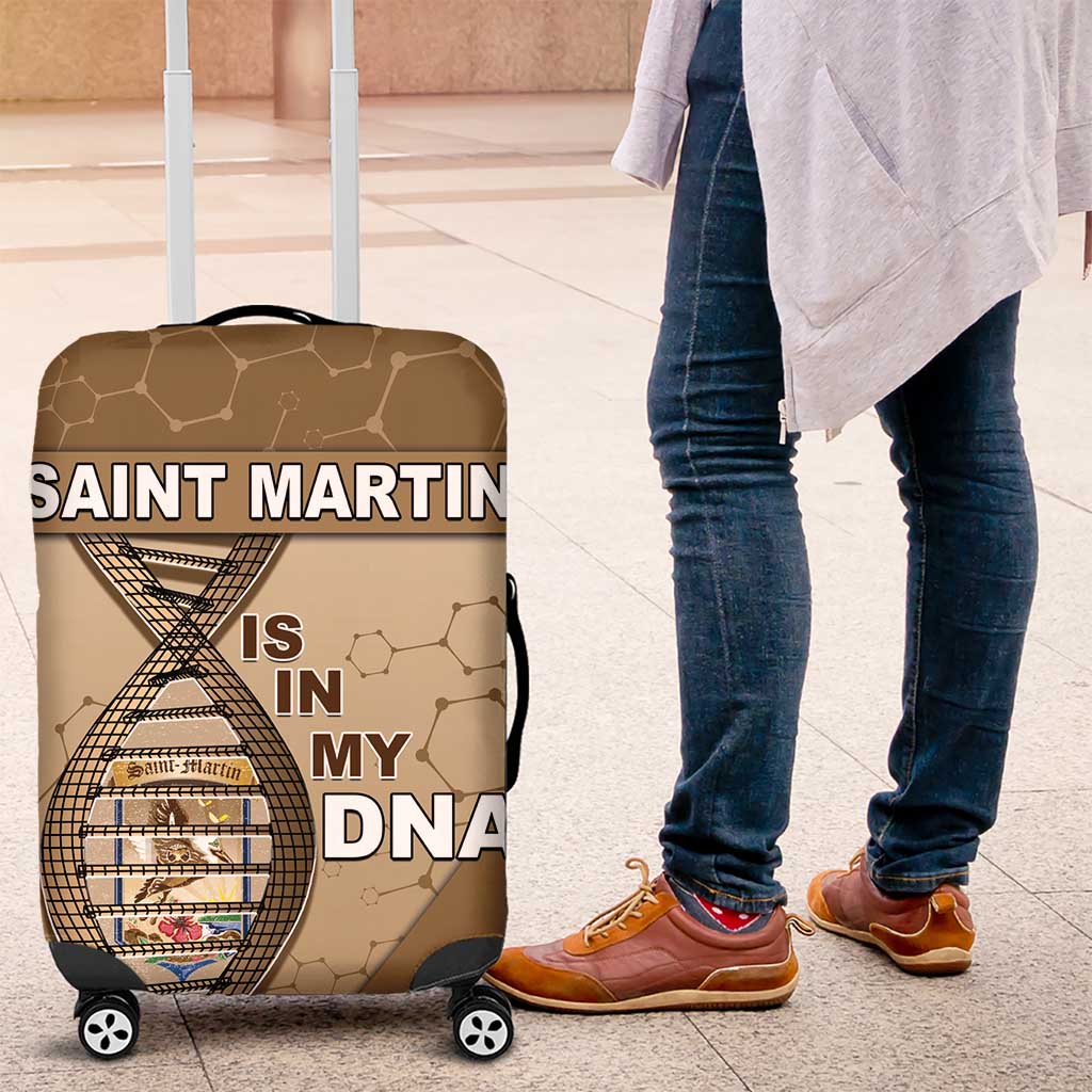 Saint Martin Is In My DNA Luggage Cover - Wonder Print Shop