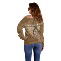 Saint Martin Is In My DNA Off Shoulder Sweater - Wonder Print Shop