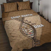 Saint Martin Is In My DNA Quilt Bed Set - Wonder Print Shop