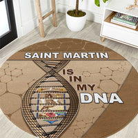 Saint Martin Is In My DNA Round Carpet - Wonder Print Shop
