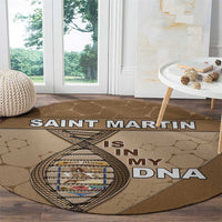Saint Martin Is In My DNA Round Carpet - Wonder Print Shop