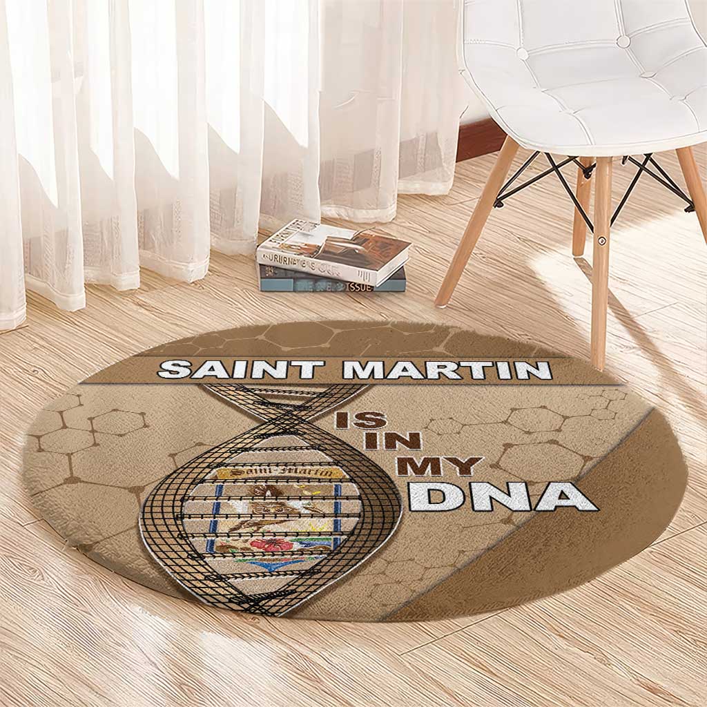 Saint Martin Is In My DNA Round Carpet - Wonder Print Shop