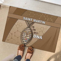 Saint Martin Is In My DNA Rubber Doormat - Wonder Print Shop