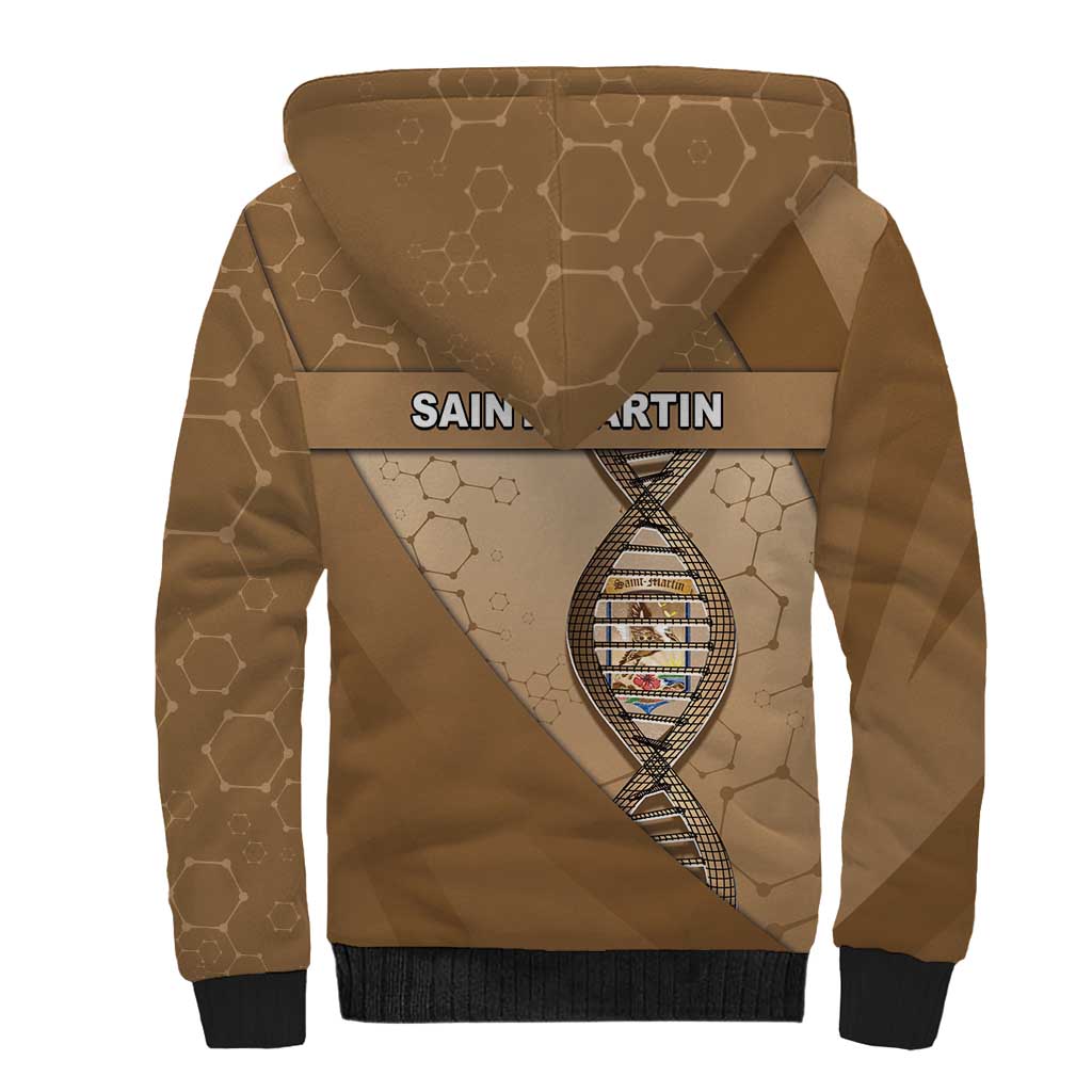 Saint Martin Is In My DNA Sherpa Hoodie - Wonder Print Shop