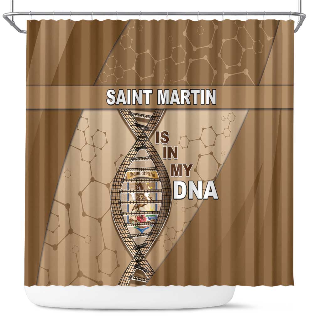 Saint Martin Is In My DNA Shower Curtain - Wonder Print Shop