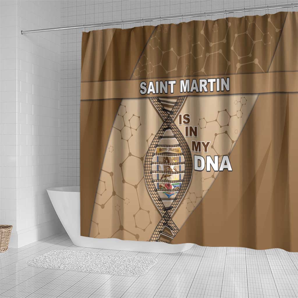 Saint Martin Is In My DNA Shower Curtain - Wonder Print Shop