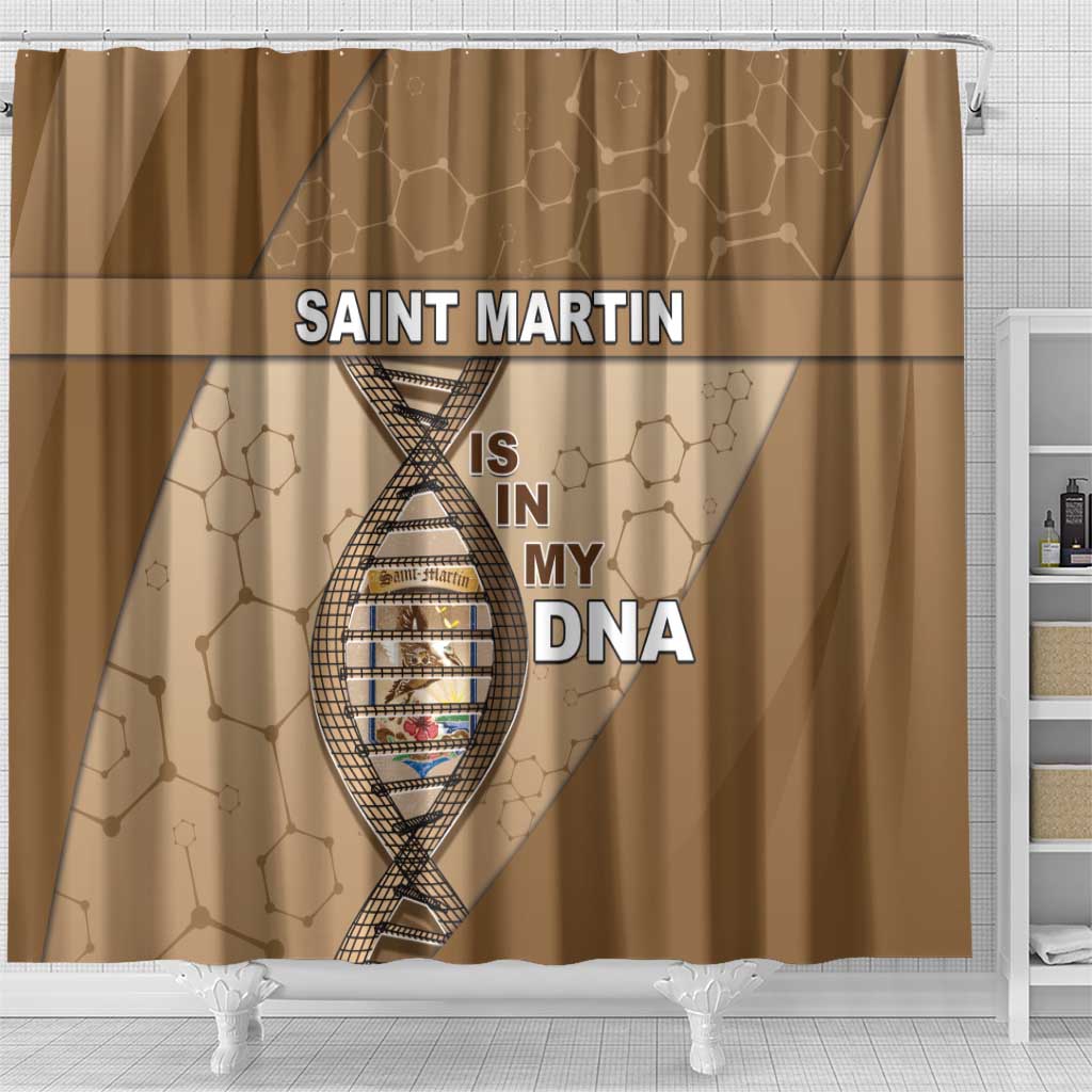 Saint Martin Is In My DNA Shower Curtain - Wonder Print Shop