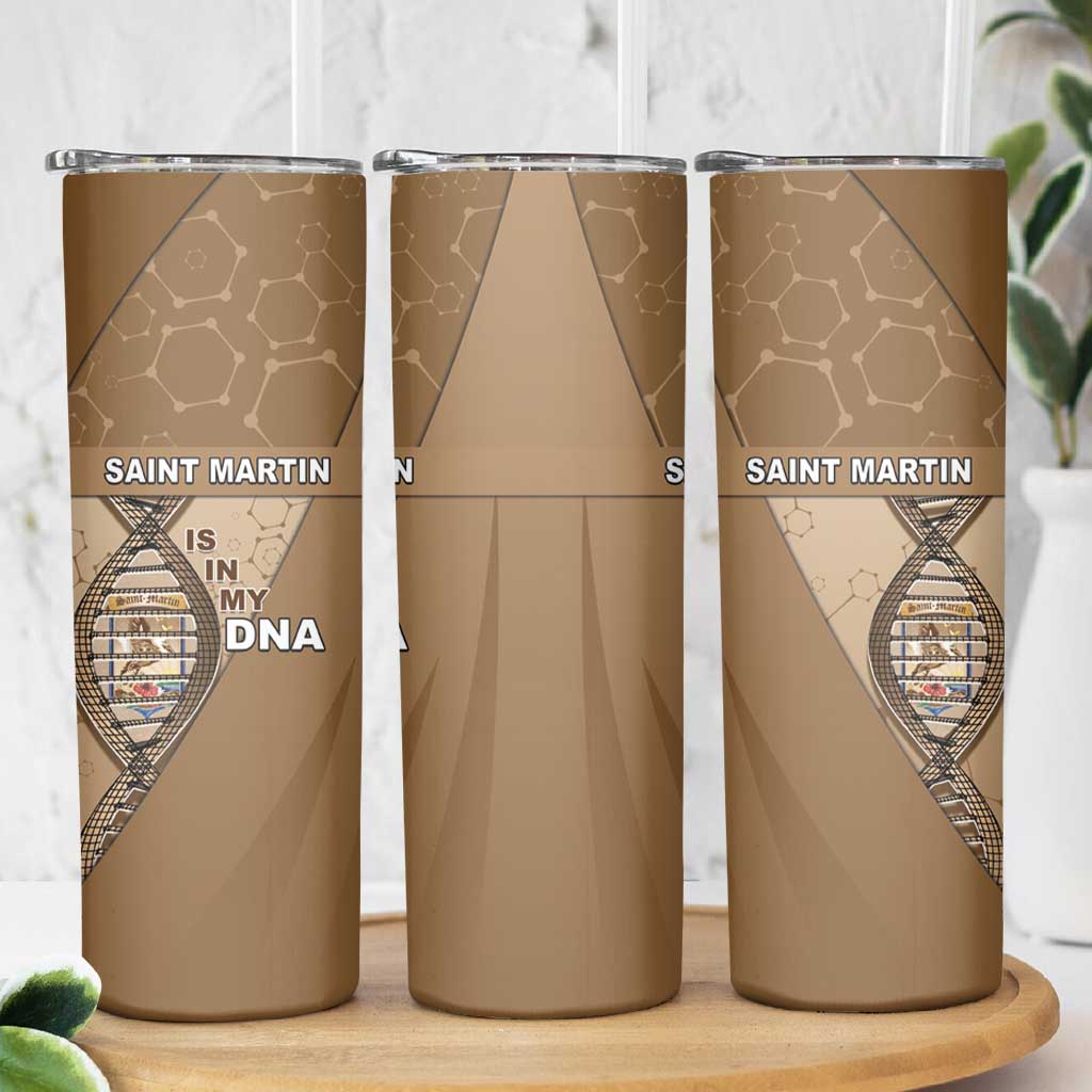 Saint Martin Is In My DNA Skinny Tumbler - Wonder Print Shop