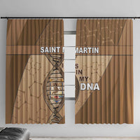 Saint Martin Is In My DNA Window Curtain - Wonder Print Shop
