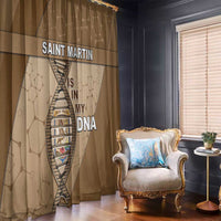 Saint Martin Is In My DNA Window Curtain - Wonder Print Shop