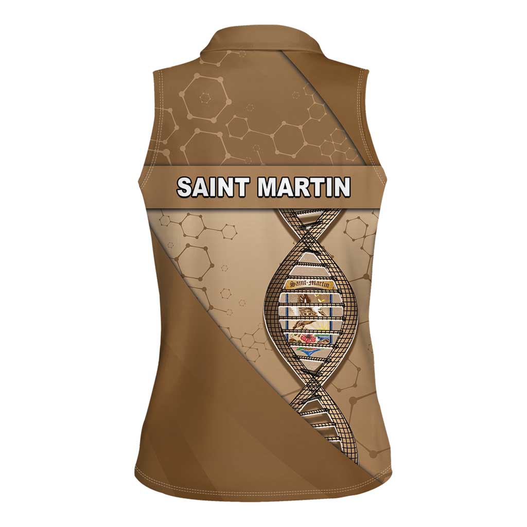 Saint Martin Is In My DNA Women Sleeveless Polo Shirt - Wonder Print Shop