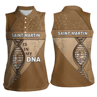 Saint Martin Is In My DNA Women Sleeveless Polo Shirt - Wonder Print Shop
