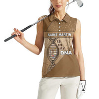 Saint Martin Is In My DNA Women Sleeveless Polo Shirt - Wonder Print Shop