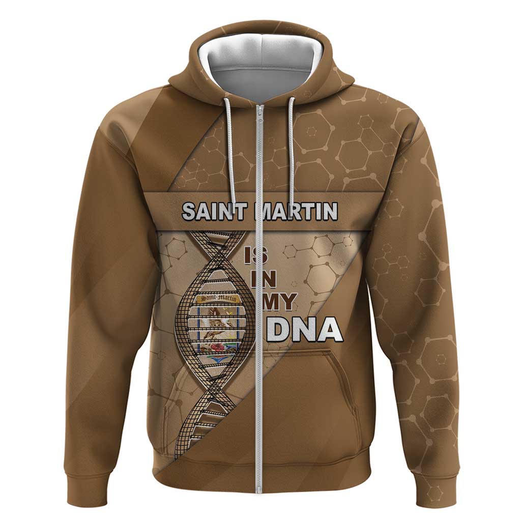 Saint Martin Is In My DNA Zip Hoodie - Wonder Print Shop