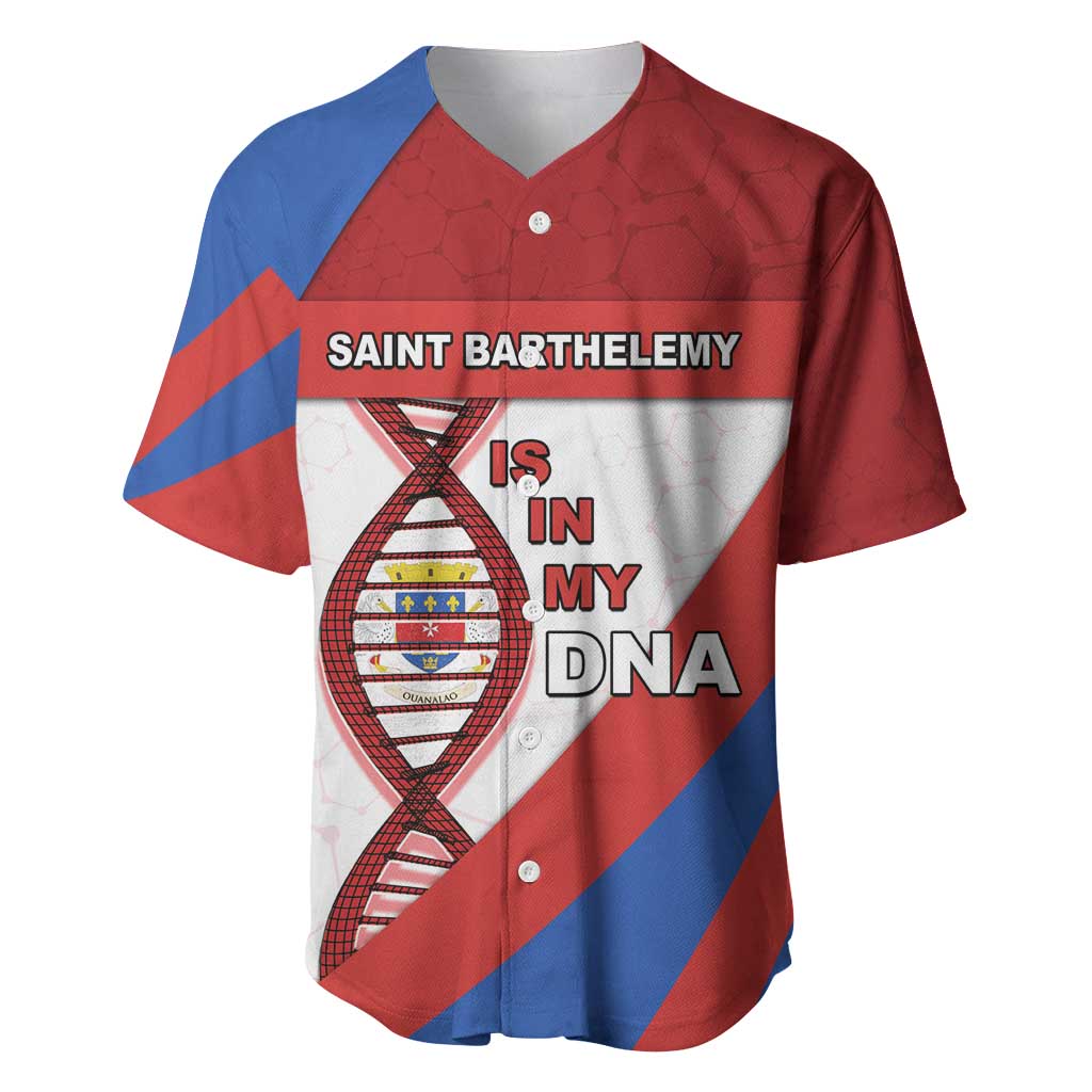 Saint Barthelemy Is In My DNA Baseball Jersey - Wonder Print Shop