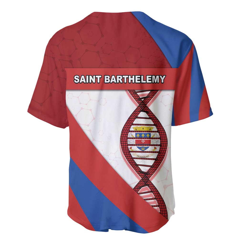Saint Barthelemy Is In My DNA Baseball Jersey - Wonder Print Shop