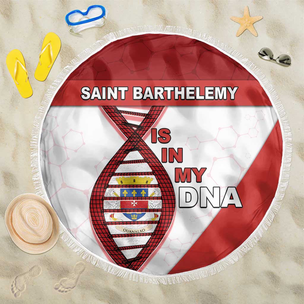 Saint Barthelemy Is In My DNA Beach Blanket - Wonder Print Shop