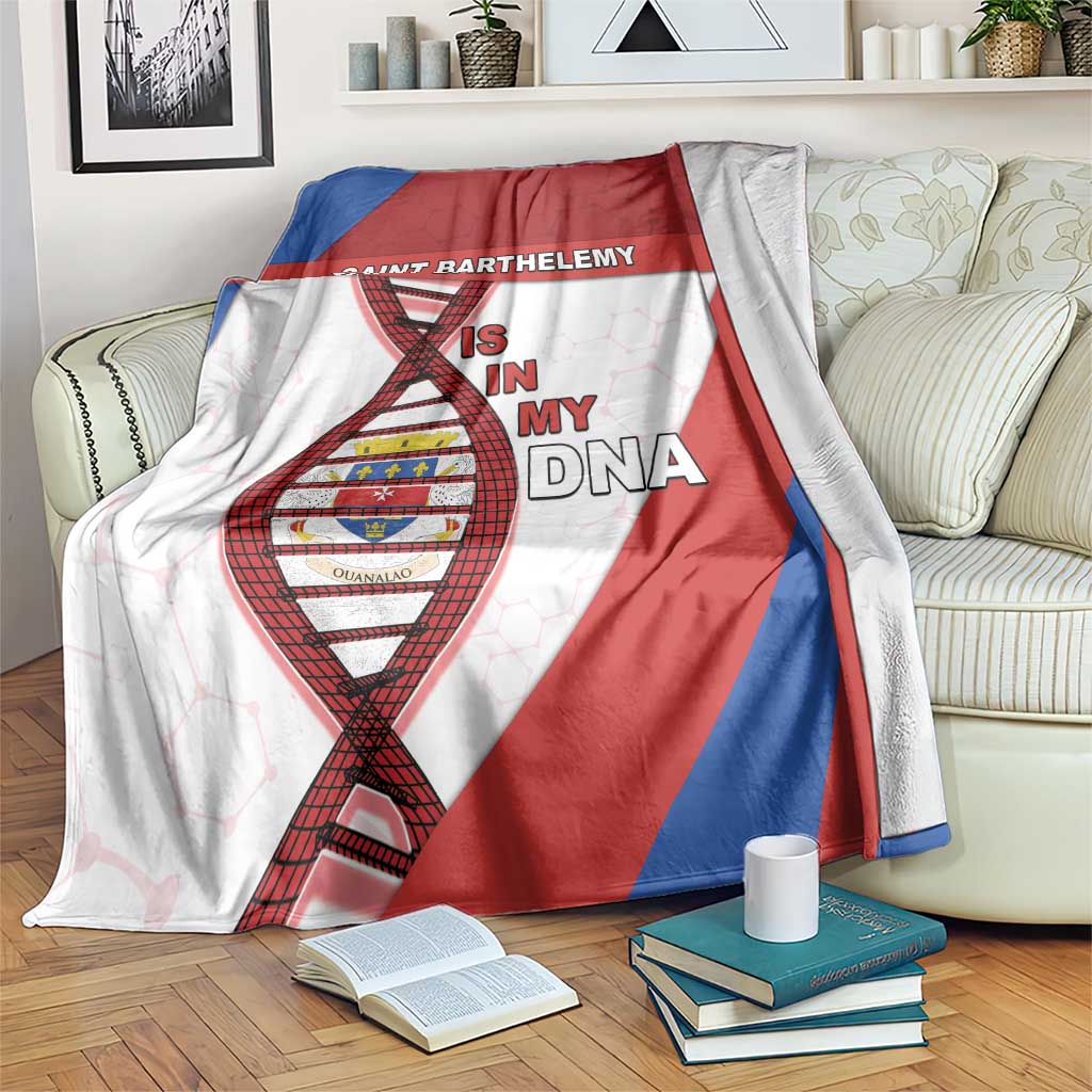 Saint Barthelemy Is In My DNA Blanket - Wonder Print Shop